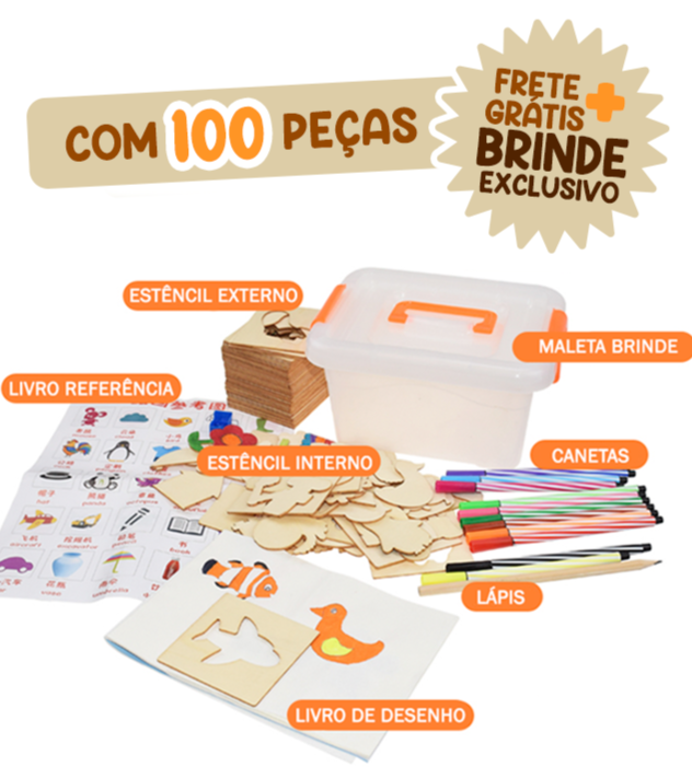 Image Toy - Kit de Desenho + BRINDE EXCLUSIVO
