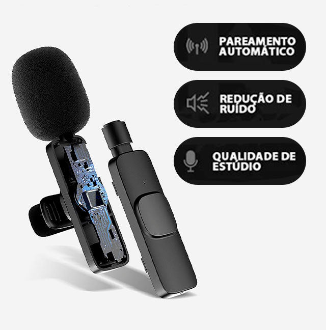 SonusPro - Microfone de lapela sem fio | OFERTA EXCLUSIVA