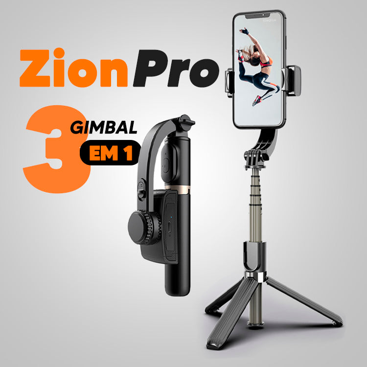 Gimbal Zion Pro® - Estabilizador 3 em 1 para celular | LANÇAMENTO