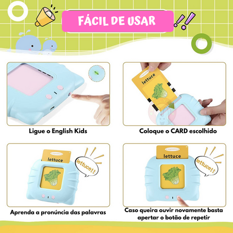 Flash English - Cartões Educacionais Infantis | OFERTA COM CARDS DE BRINDE ⚡