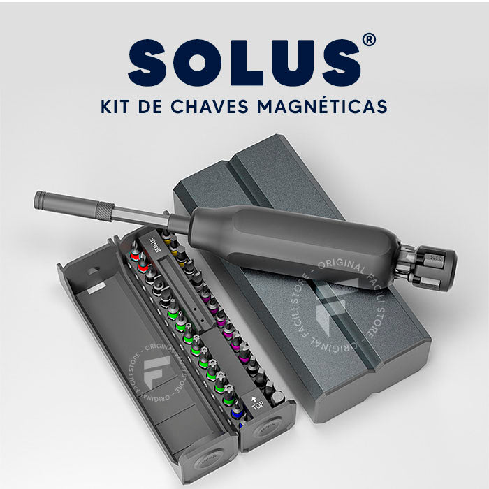 SOLUS KIT - Chave de fenda magnética | + PONTEIRAS DE BRINDE