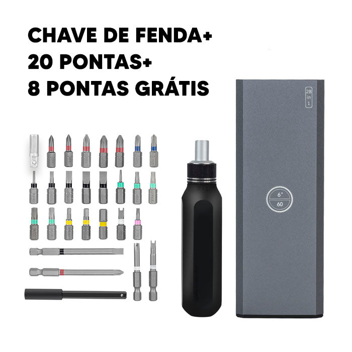 SOLUS KIT - Chave de fenda magnética | + PONTEIRAS DE BRINDE