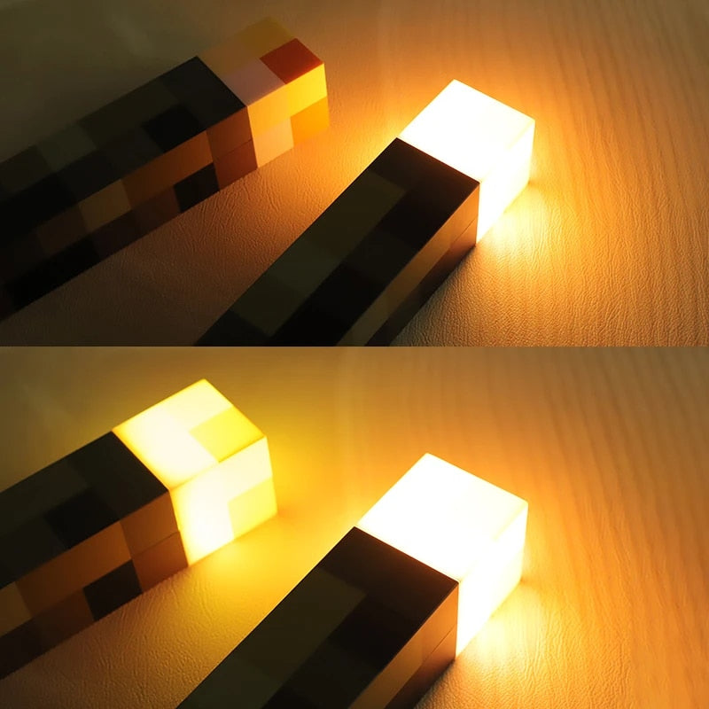 Tocha Minecraft - Luminária de LED Recarregável | LANÇAMENTO