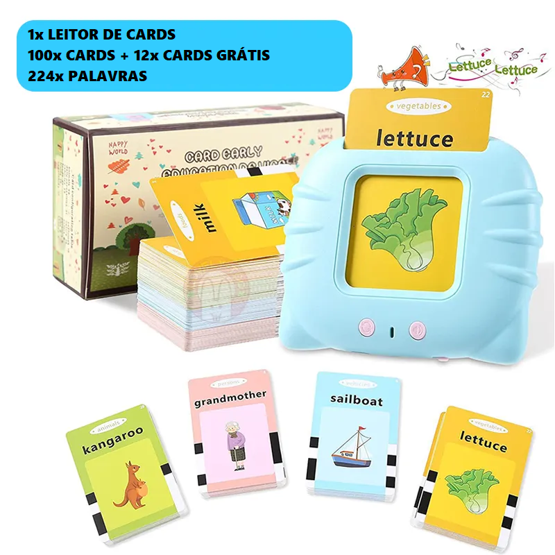 Flash English - Cartões Educacionais Infantis | OFERTA COM CARDS DE BRINDE ⚡