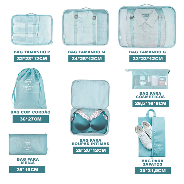 Bag Organizer - Kit organizador de mala