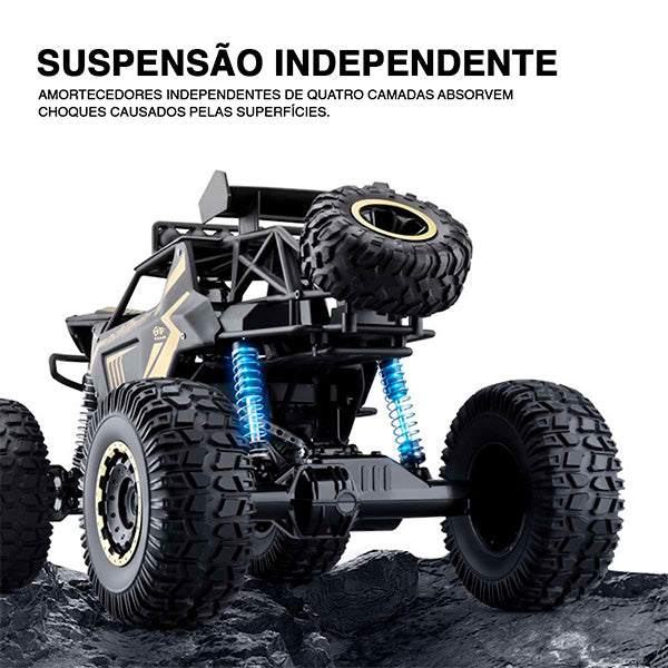 Rock Crawler 4X4 - Carro de Controle Remoto | BATERIA EXTRA DE BRINDE